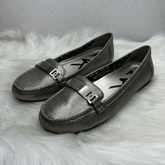 Anne Klein Sport Best of Me Pewter Slip On Flats 10 - Picture 1 of 8